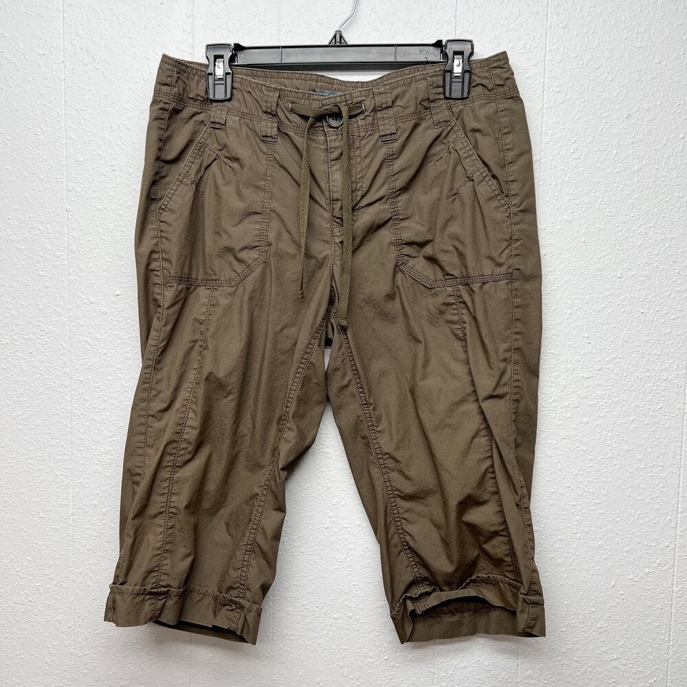French Cuff 100% Cotton Bermuda Womens Shorts 8 Hiking Fishing Breathable